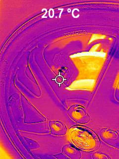 Brakes thermal image