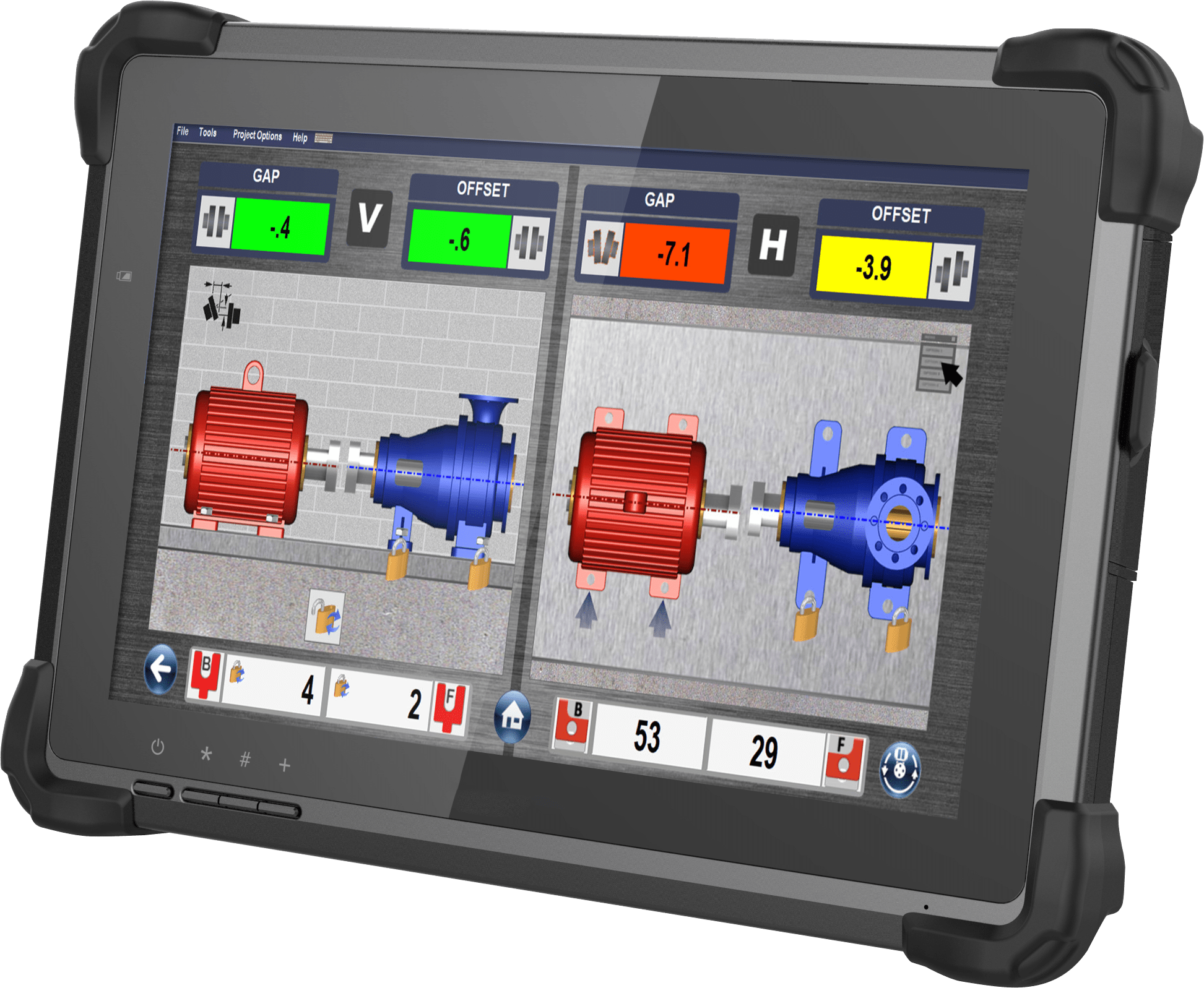 Thermal Growth measurement - Precise Vibration & Alignment